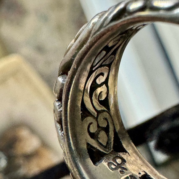 John Hardy Artisan Silver Hoop Earrings - Picture 8 of 12